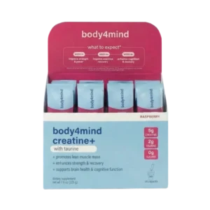 Kreatyna z tauryną (malina) – 30 saszetek